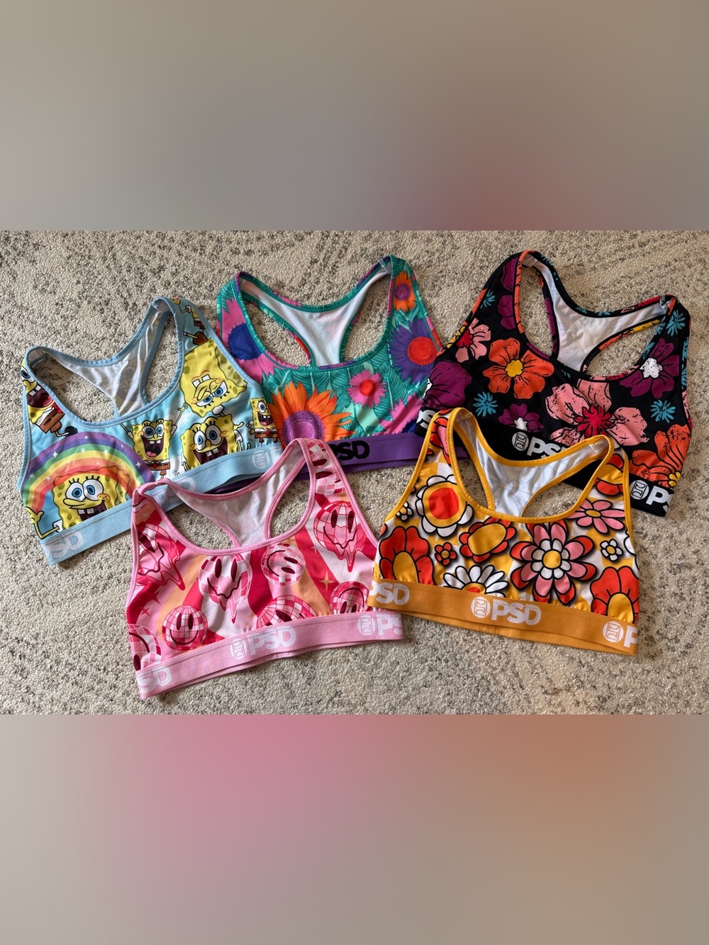 PSD Girls Sports Bra Lot Sz Large